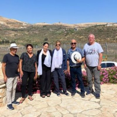 ביקור נציגי האגודה במג'דל שמס